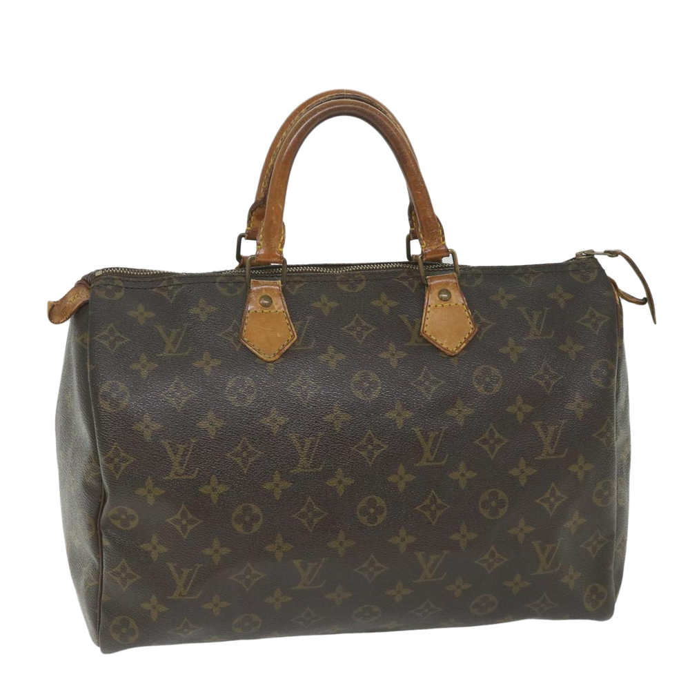 LOUIS VUITTON Monogram Speedy 35 Hand Bag M41524 LV Auth 58547 - Picture 1 of 16